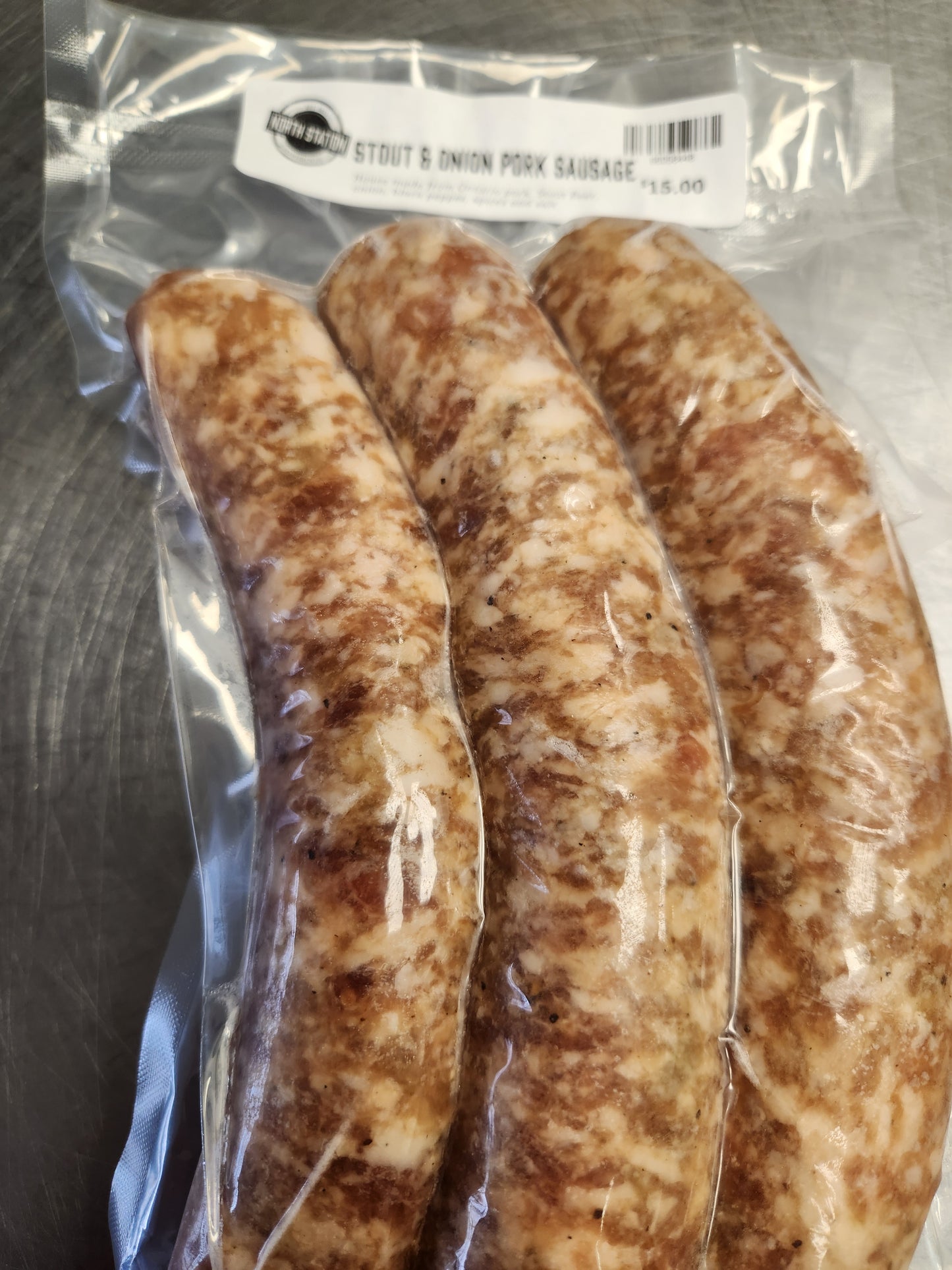 Stout & Onion Pork Sausage (3 pack)