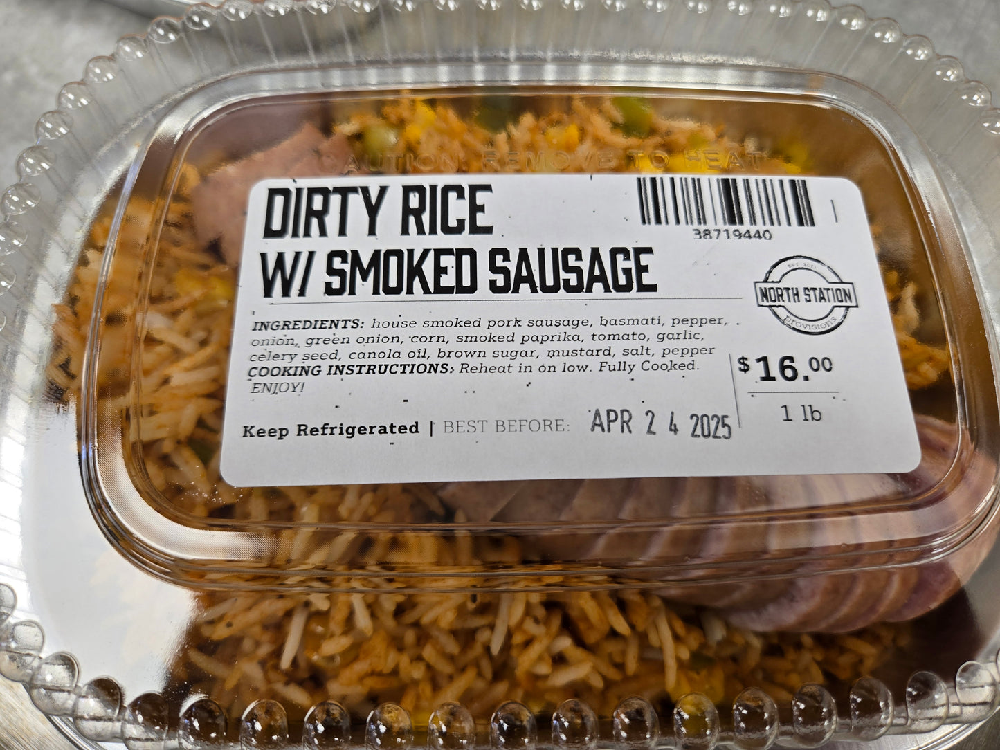 Dirty Rice w/ Smoked Sausage (1lb)-FROZEN
