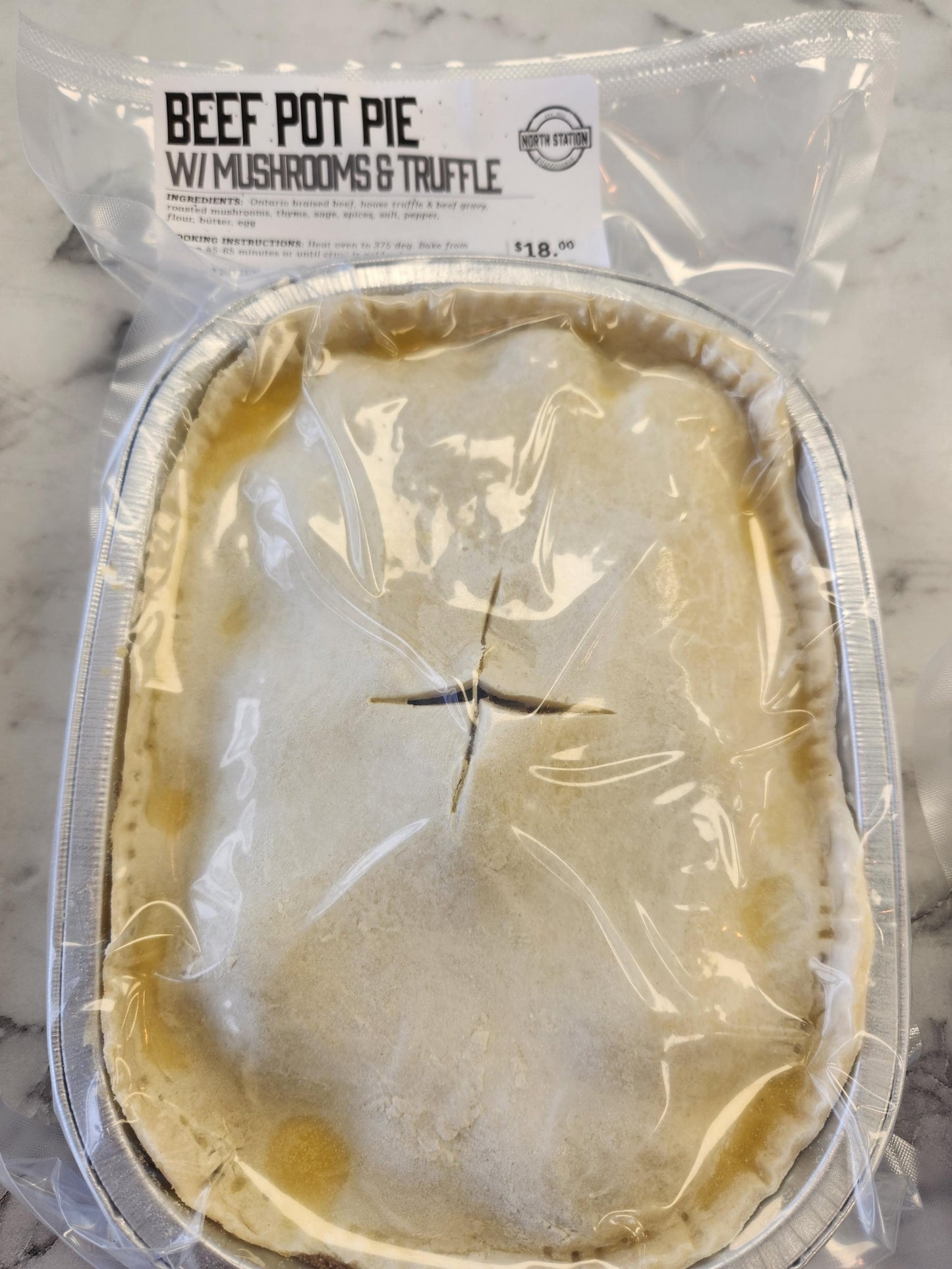 Beef Pot Pie w/ Mushrooms (1lb)