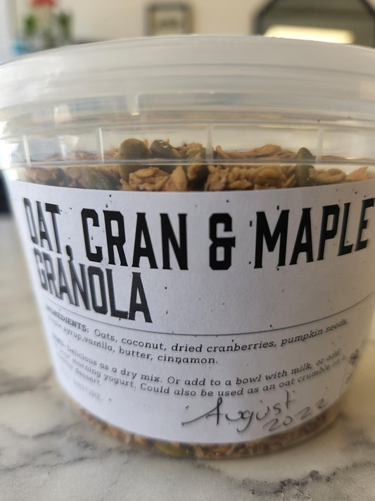 Oat, Cran & Maple Granola (200 g)
