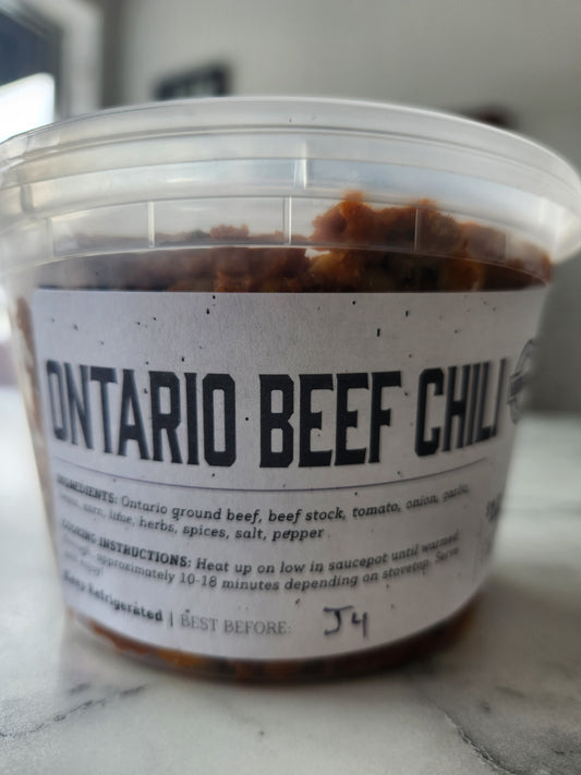 Ontario Beef Chili (1 lb)-FROZEN