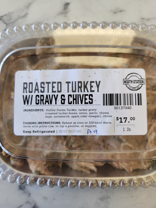Roasted Turkey w/ Gravy & Chives (1lb) -FROZEN