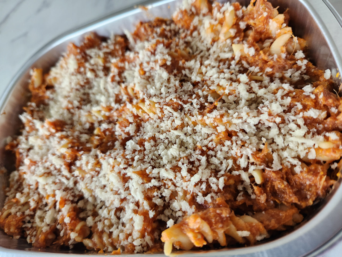 Baked Fusilli w/ Tomato & Bacon (1lb)