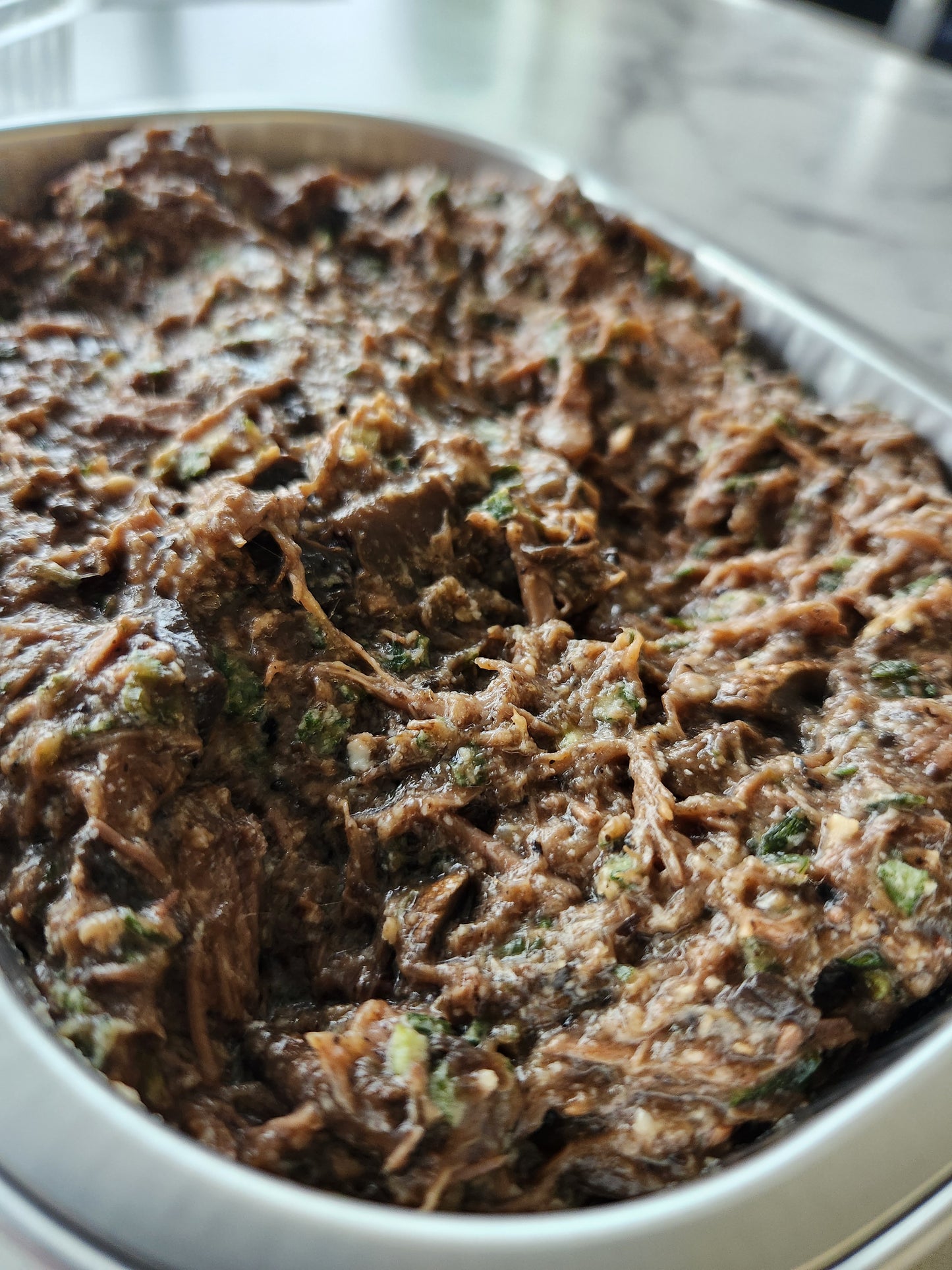 Smoked Beef w/ Gravy & Veggies (1 lb)