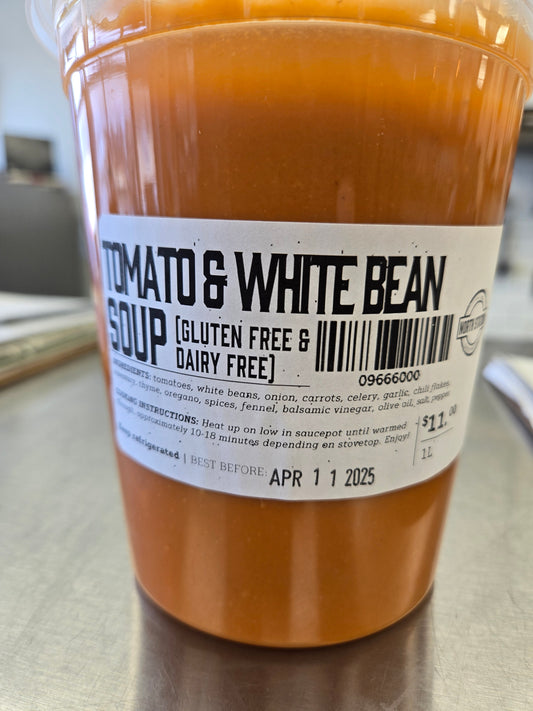 Tomato & White Bean Soup (1L)-FROZEN