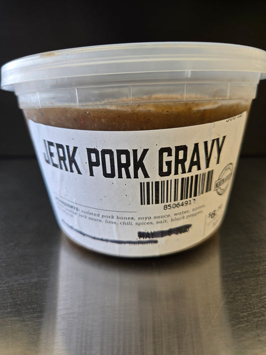 Jerk Pork Gravy (500mL)-FROZEN