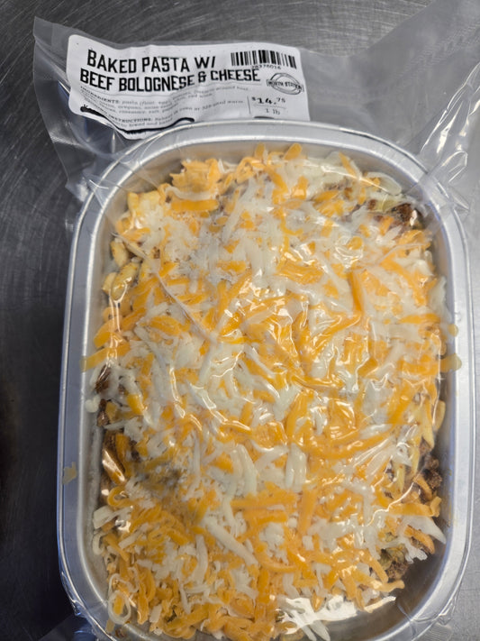 Pasta Bake w/ Beef Bolognese & Cheese (1lb)