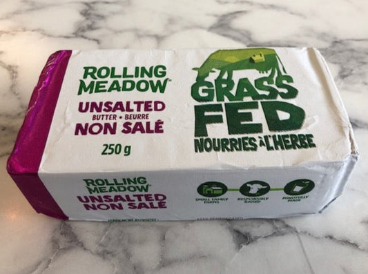 Rolling Meadow Grass-Fed Unsalted Butter (250g)