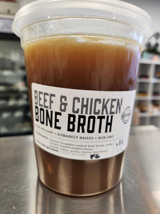 Beef & Chicken Bone Broth (1L)-FROZEN