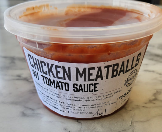 Chicken Meatballs w/ Tomato Sauce (1lb) -FROZEN