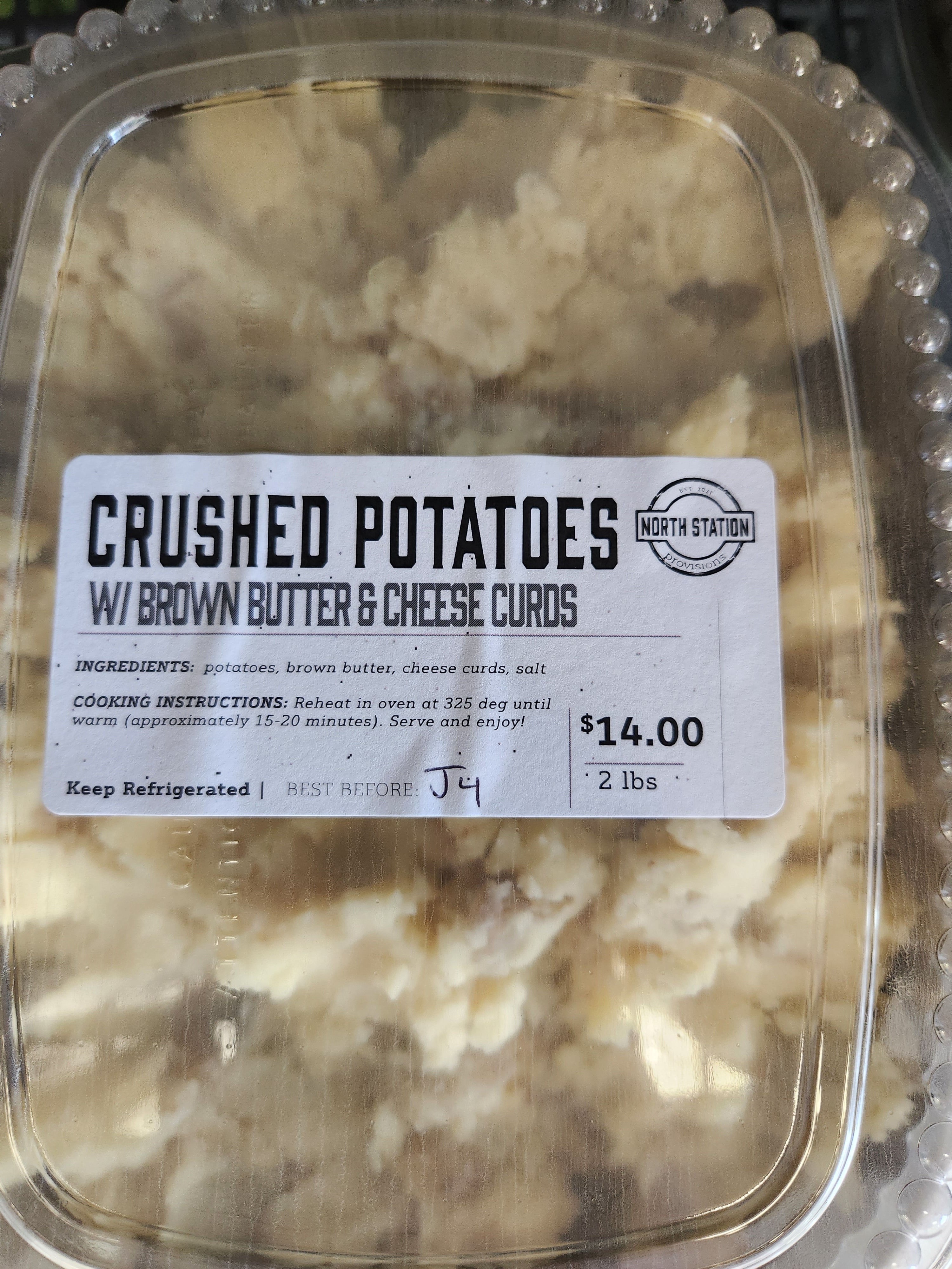 Pre-Order Thanksgiving Crushed Potatoes w/ Brown Butter & Cheese Curds (2lbs)