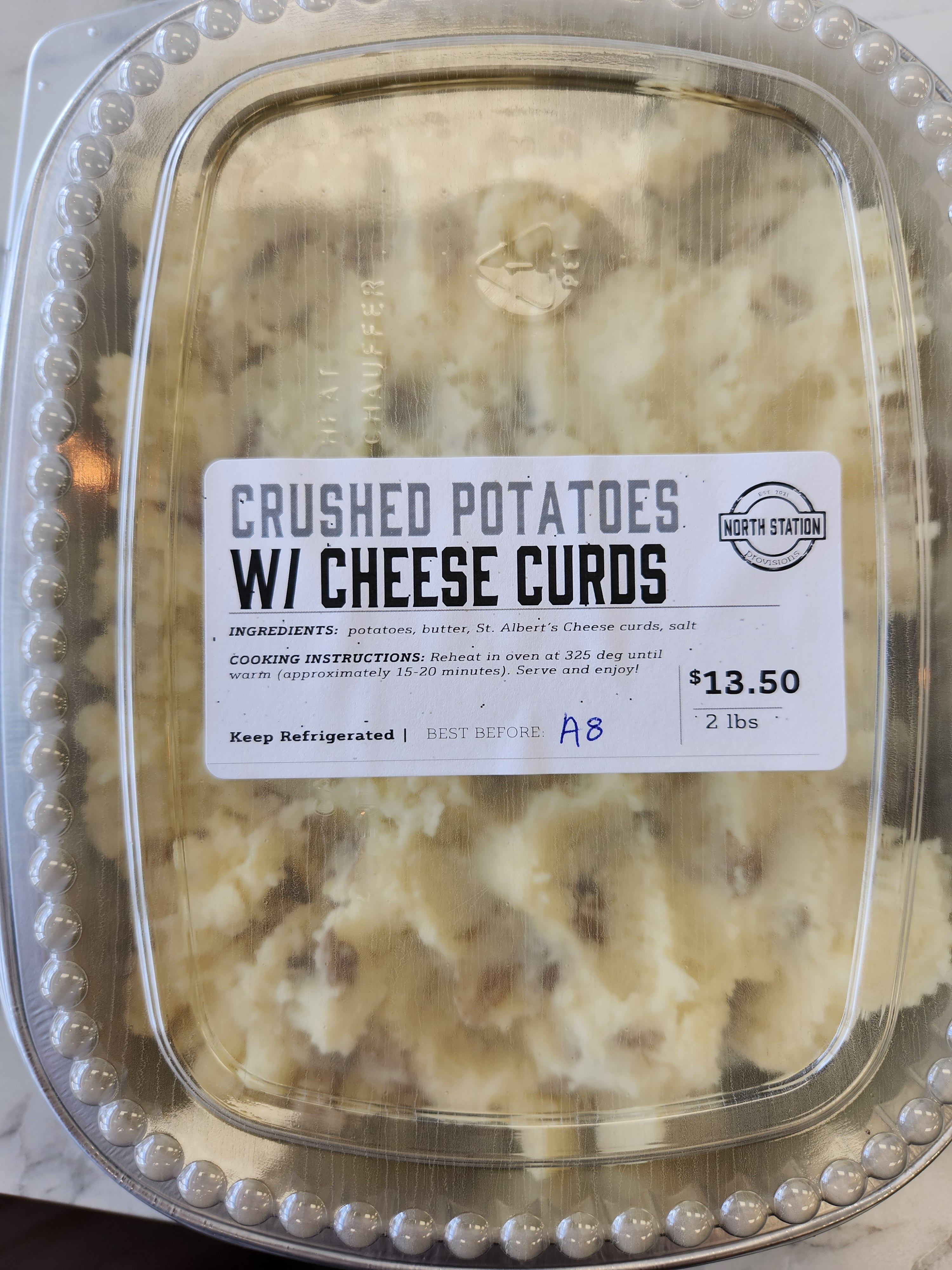 Crushed Potatoes with Cheese Curds (2 lbs)