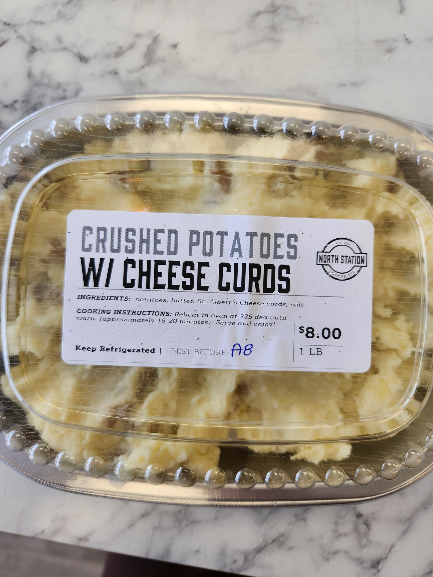 Crushed Potatoes with Cheese Curds (1 lb)