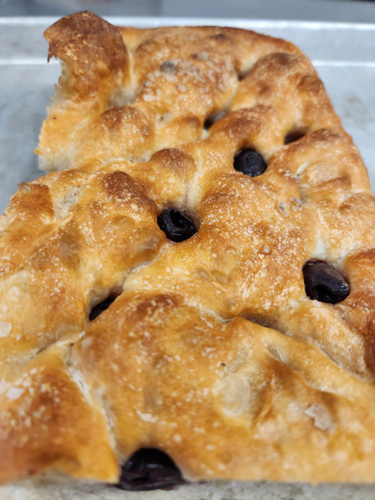 Olive Focaccia (1/4 sheet) - Easter Pre-Order
