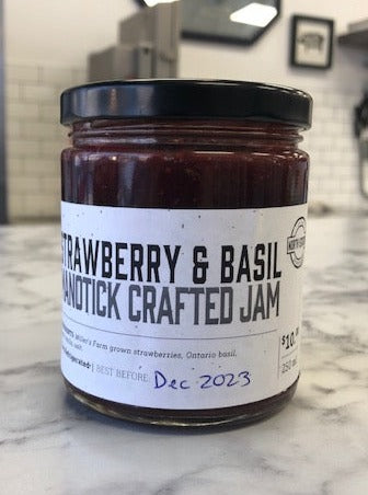 Strawberry & Basil Manotick Crafted Jam (250 ml)