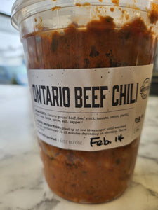 Ontario Beef Chili (2 lbs)-FROZEN