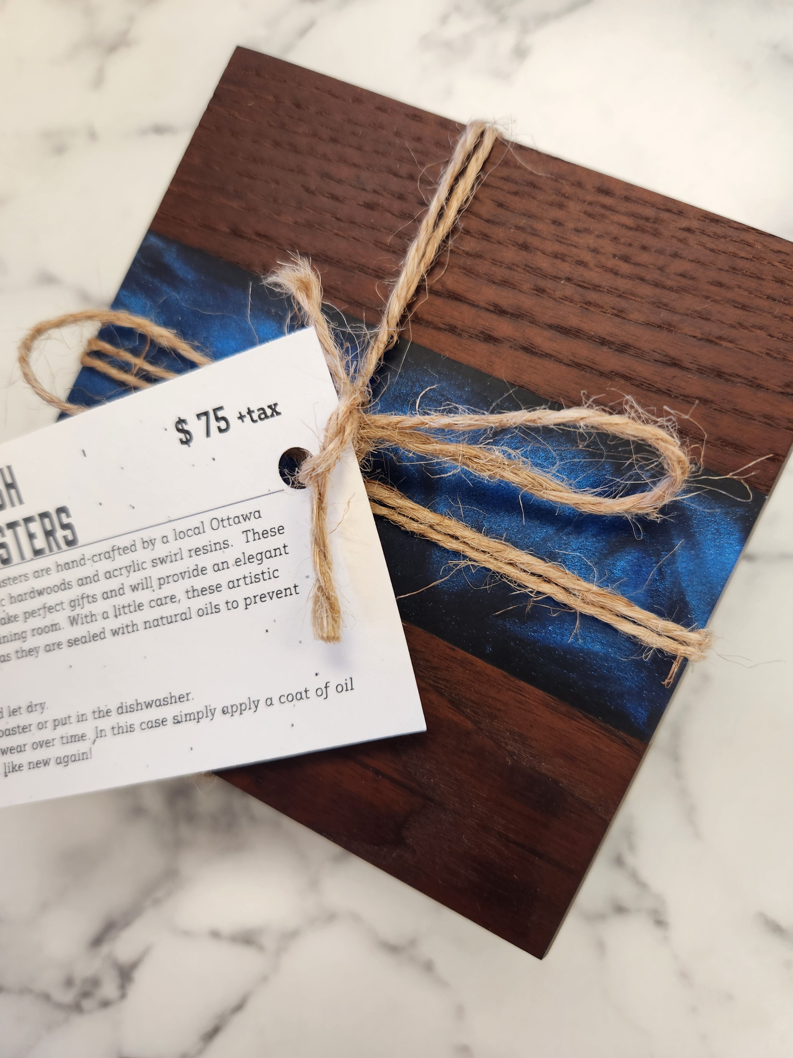 Burnt Ash Wood Coasters