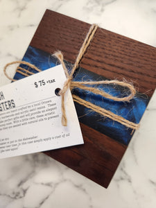Burnt Ash Wood Coasters