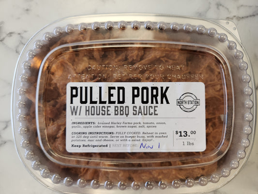 Pulled Pork w/ House BBQ Sauce (1lb)-FROZEN